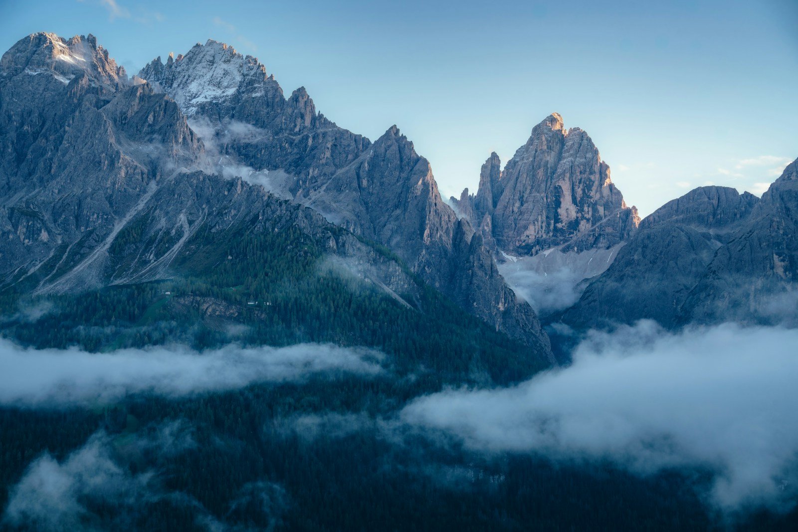 A view of a mountain range from a plane